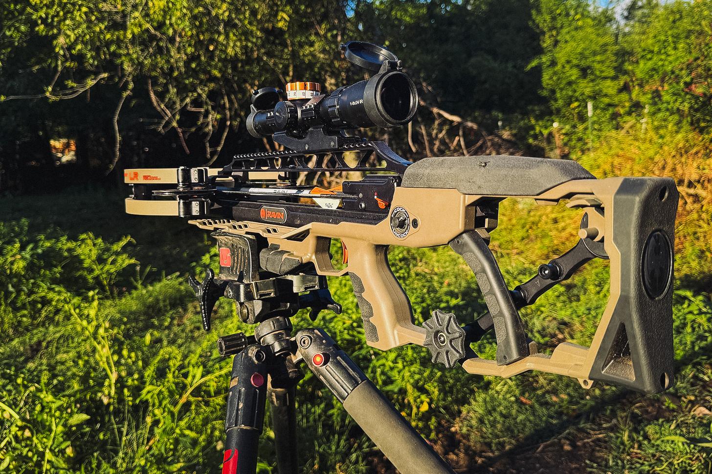 Ravin LR Crossbow on a tripod
