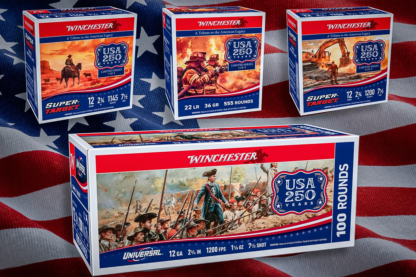 Winchester Releases USA 250th Anniversary Ammunition Series