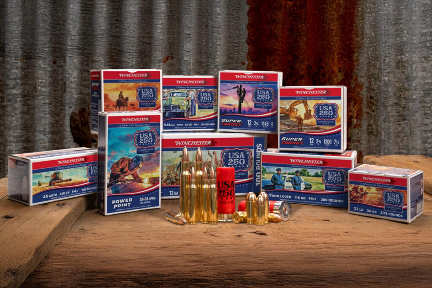 winchester Commemorative USA 250th Anniversary Ammunition Series
