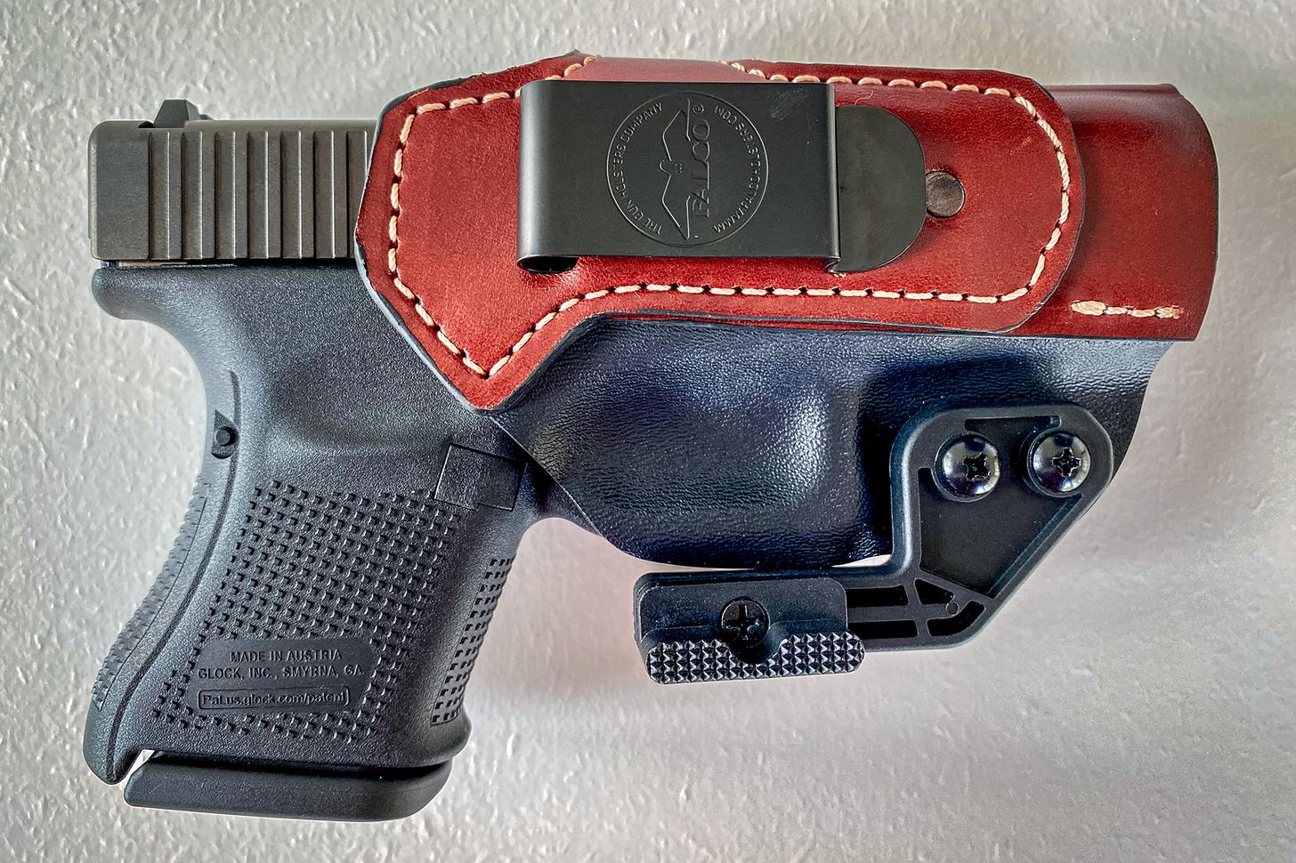 Glock in a a Falco TalonGuard A911 Hybrid IWB holster