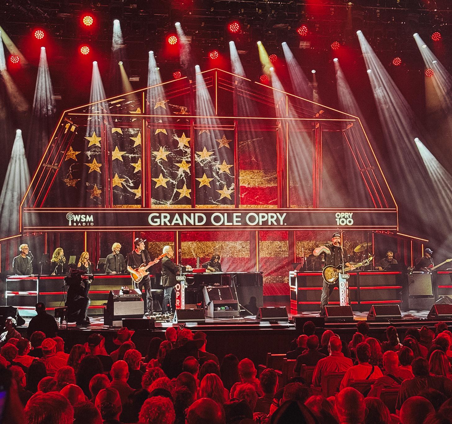 on stage at the grand ole opry