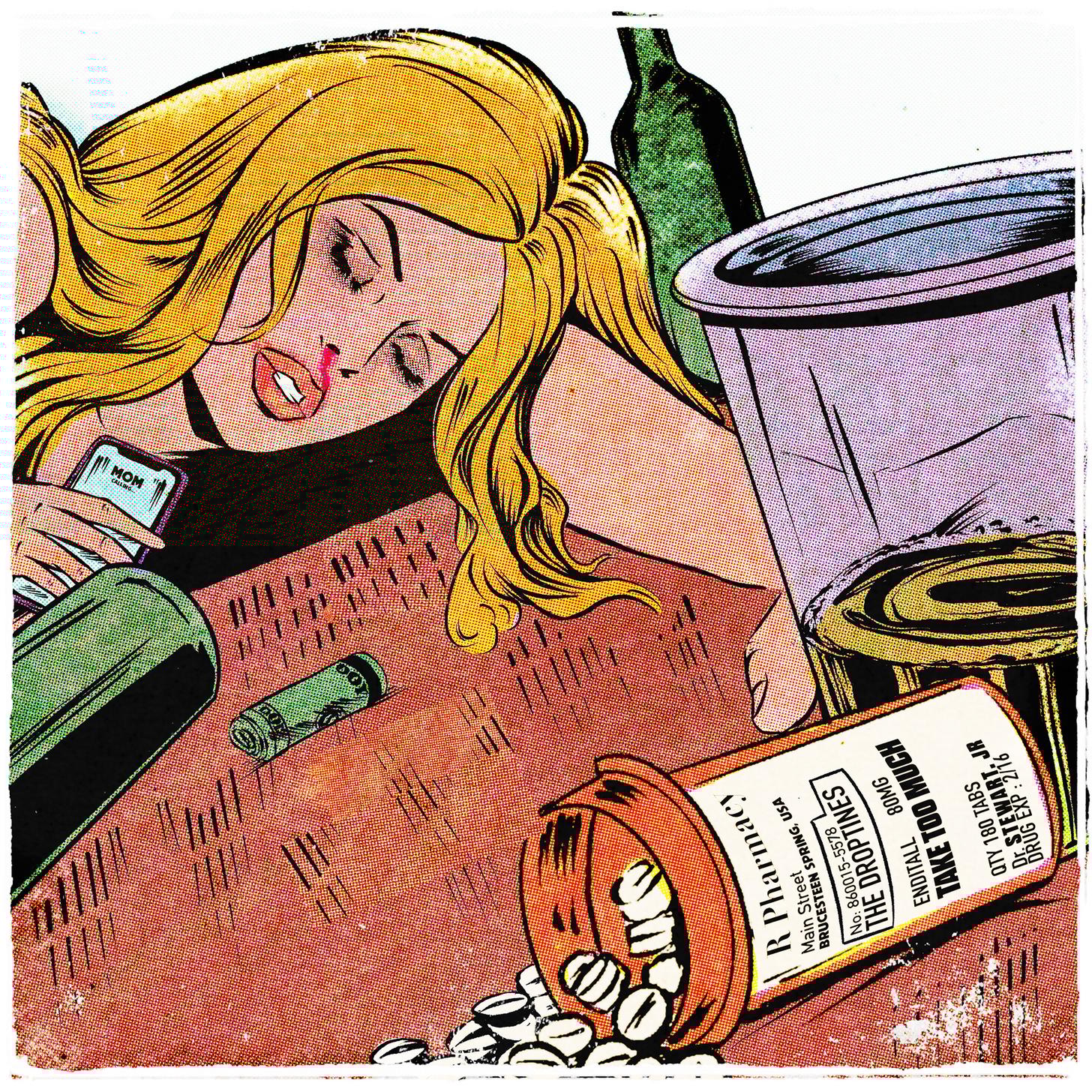 the droptines take too much album cover