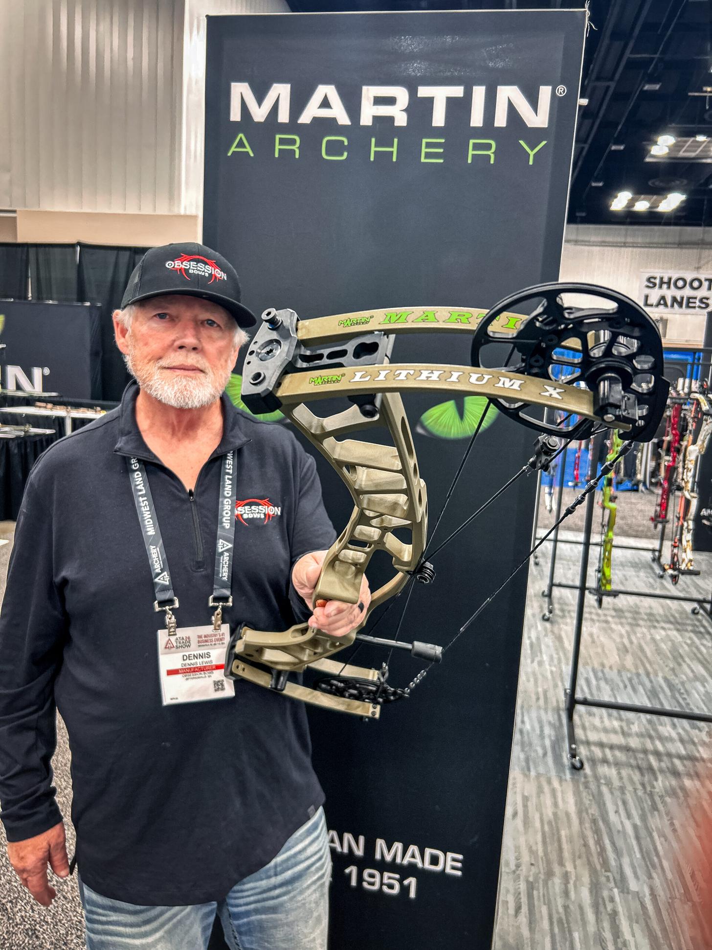 Martin Lithium X compound bow at ATA Show 2026