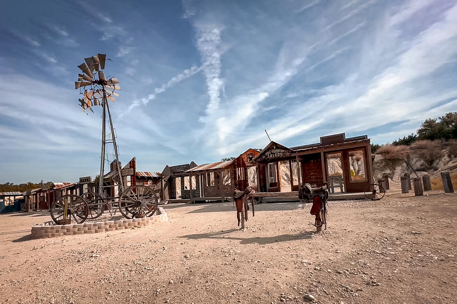 old west town shooting gallery