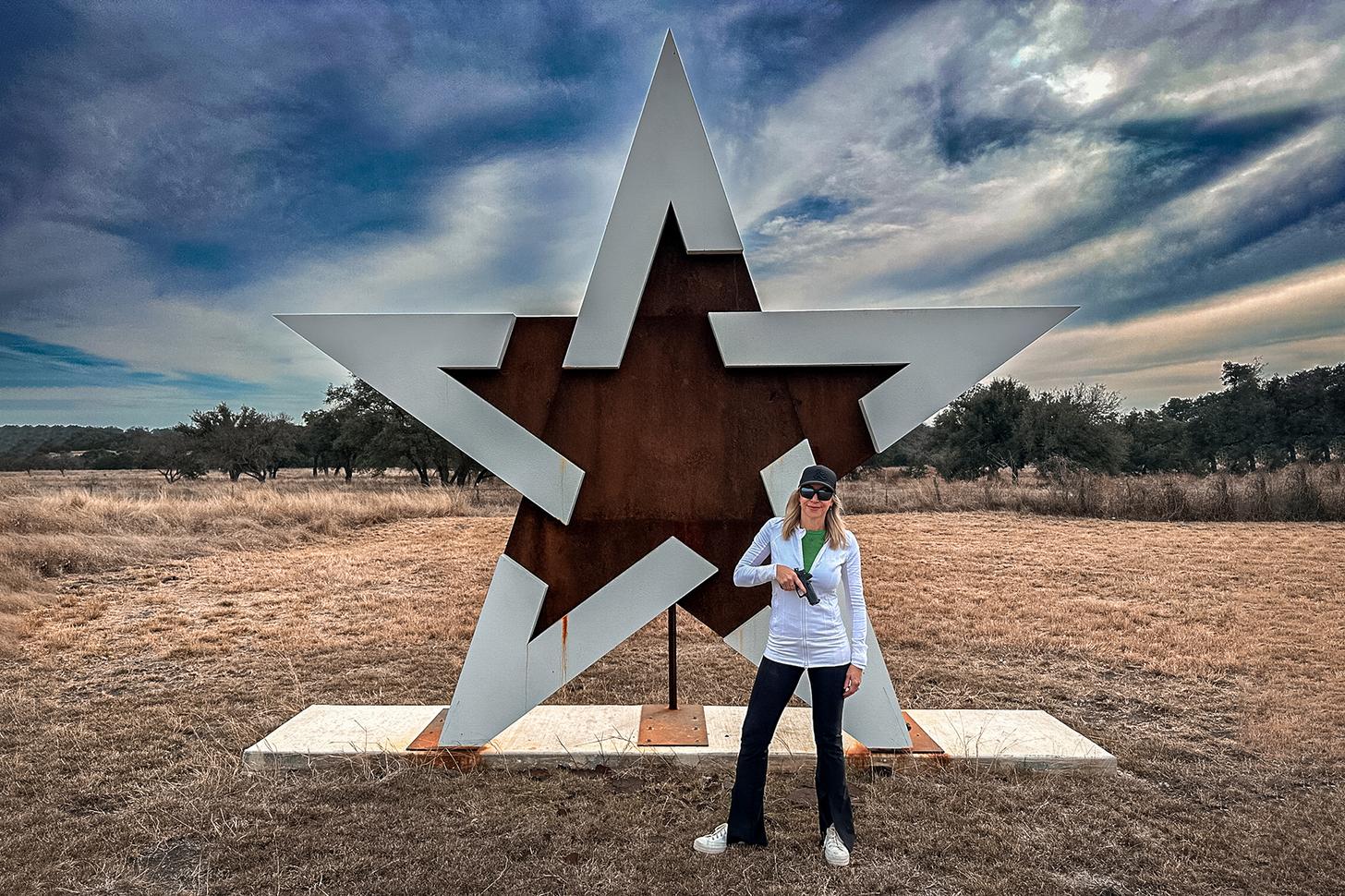 The author with the Staccato Star