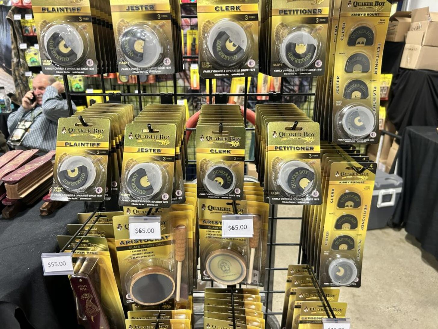 Quaker Boy Mouth Calls at the Wild Turkey Federation (NWTF) Convention 2026 in Nashville, TN.