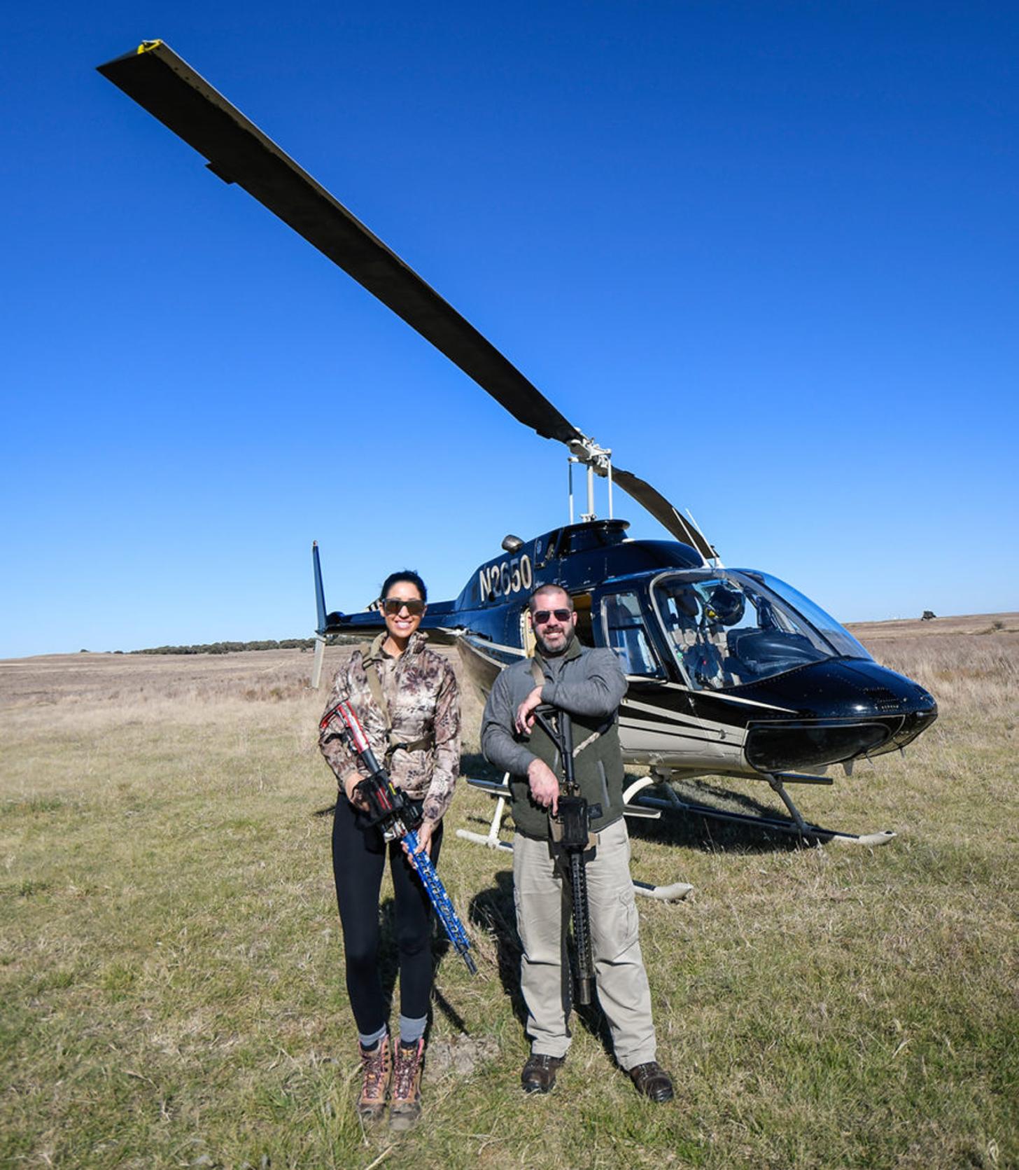 Natalie and Matt take to the sky