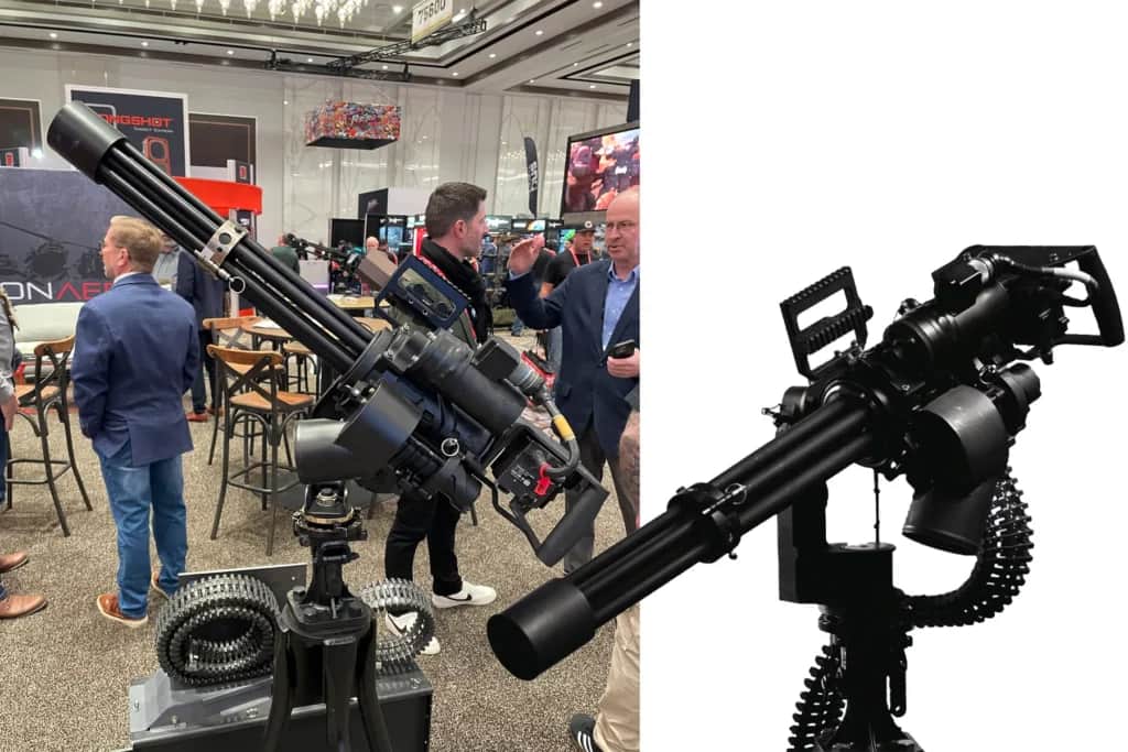 Dillon Aero M134D minigun at SHOT Show 2025