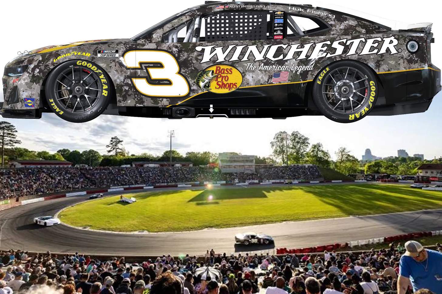 Winchester & the No. 3 Car Ready to Race at Bowman Gray Stadium