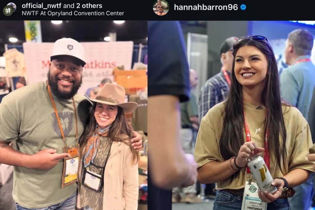 King Pedford, Macy Watkins and Hannah Barron at the NWTF show 2025