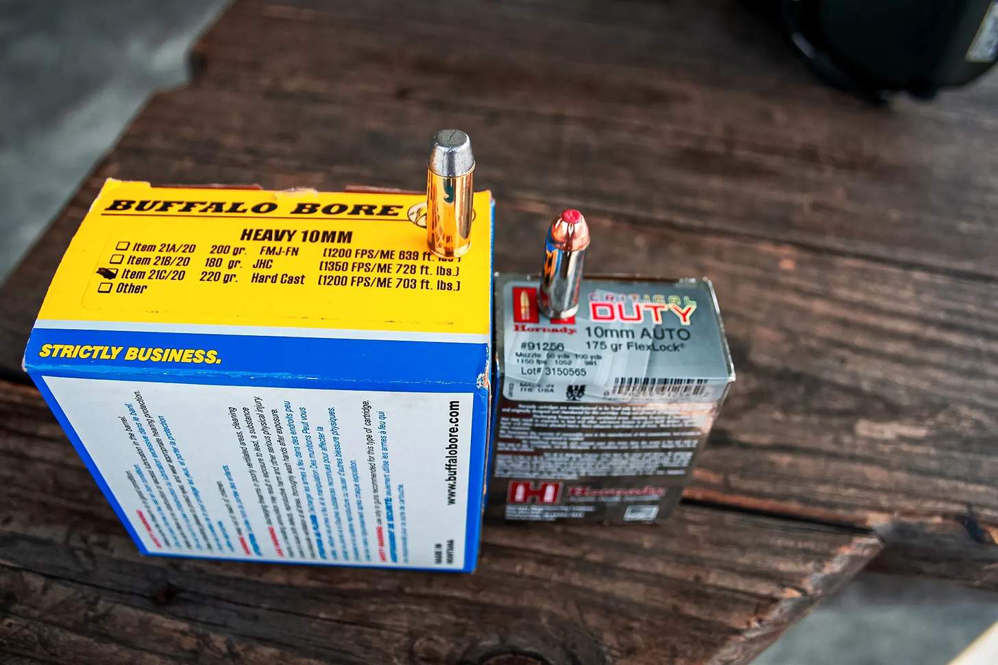 Buffalo Bore and Hornady ammo 10mm