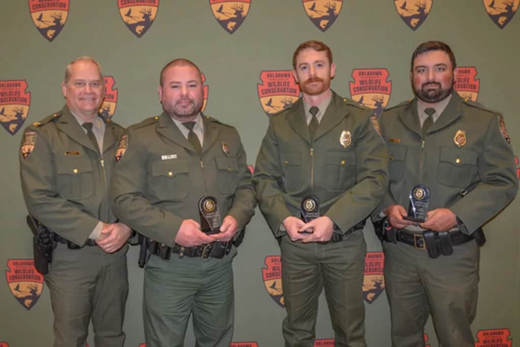 Oklahoma Game Wardens Receive Honors for Life-Saving Event