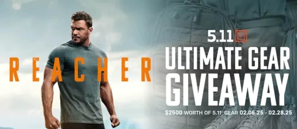 5.11 Tactical Offers Sweepstakes Prize Package to Celebrate Season 3 of Reacher on Prime Video