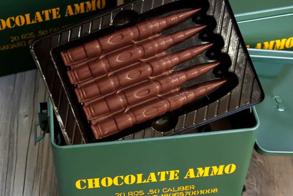 Chocolate .50 Caliber Ammo