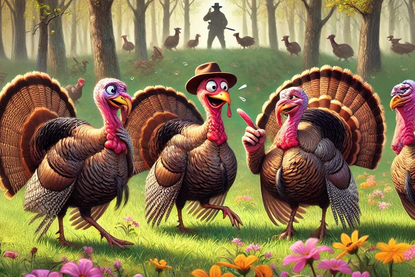 Wild Turkey Boyz In Da Woods