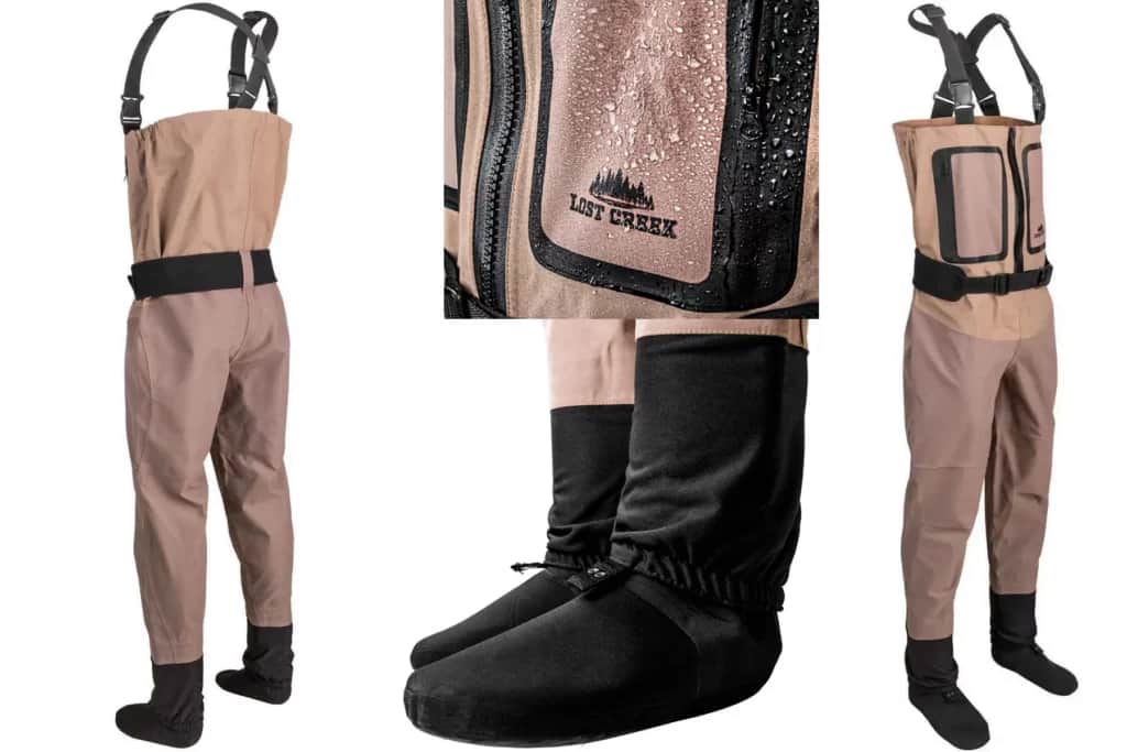 Lost Creek Men's Guide Series Zip Stockingfoot Fishing Waders: $189.97