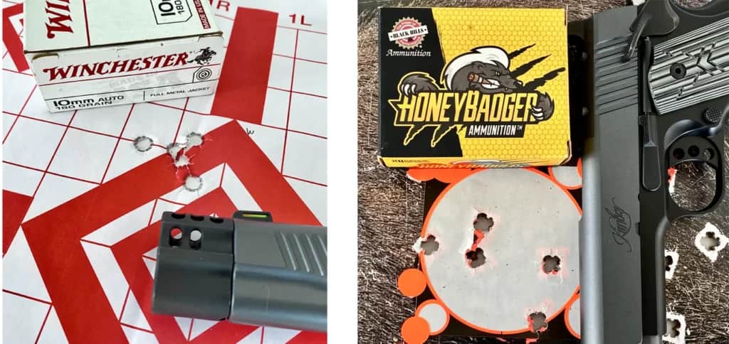 Winchester Target and Black Hills Honey Badger