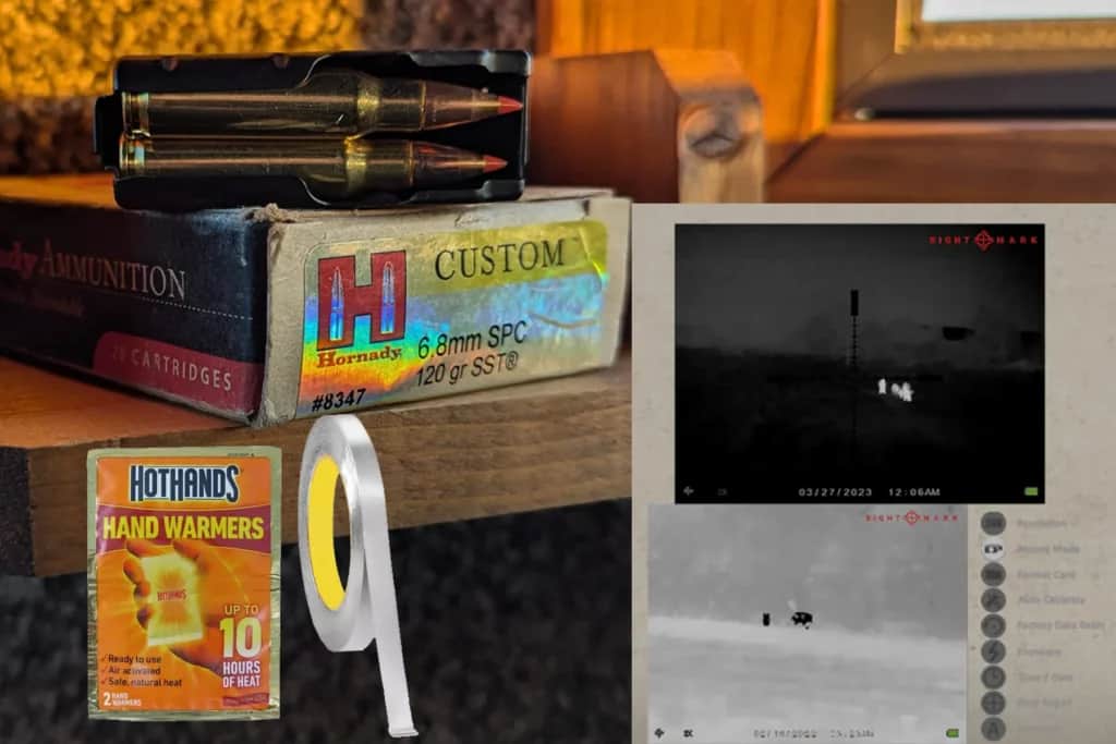 sighting in Sightmark’s Wraith Mini Thermal Optic