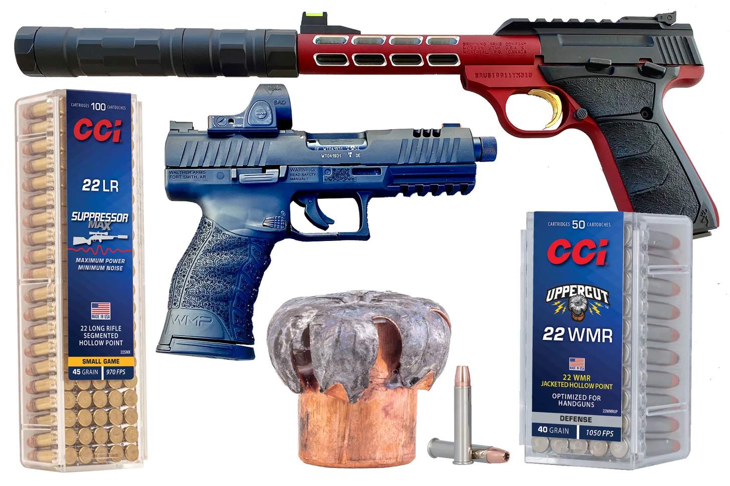 Testing CCI Uppercut Defense .22 WMR & Suppressor Max .22