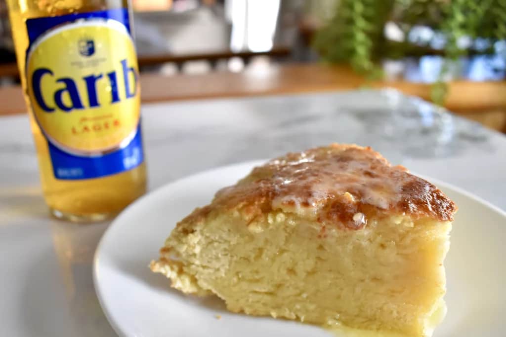 johnny cakes and carib beer
