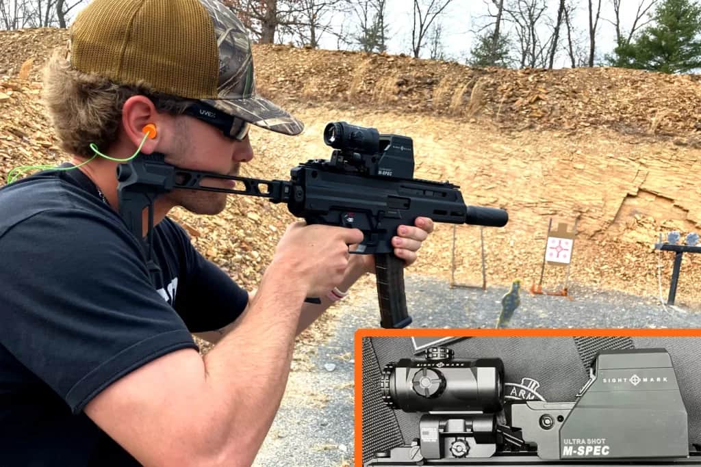 Springfield Armory Kuna 9mm Personal Defense Weapon with sightmark ultra shot m-spec pro