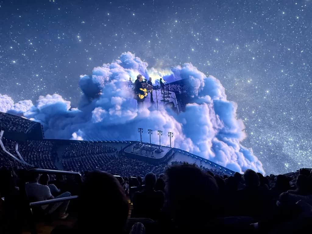 vince gill with the eagles at the las vegas sphere