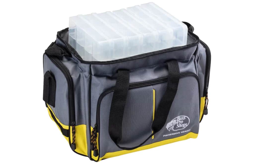 Bass Pro Shops Deluxe Fisherman Series Tackle Bag