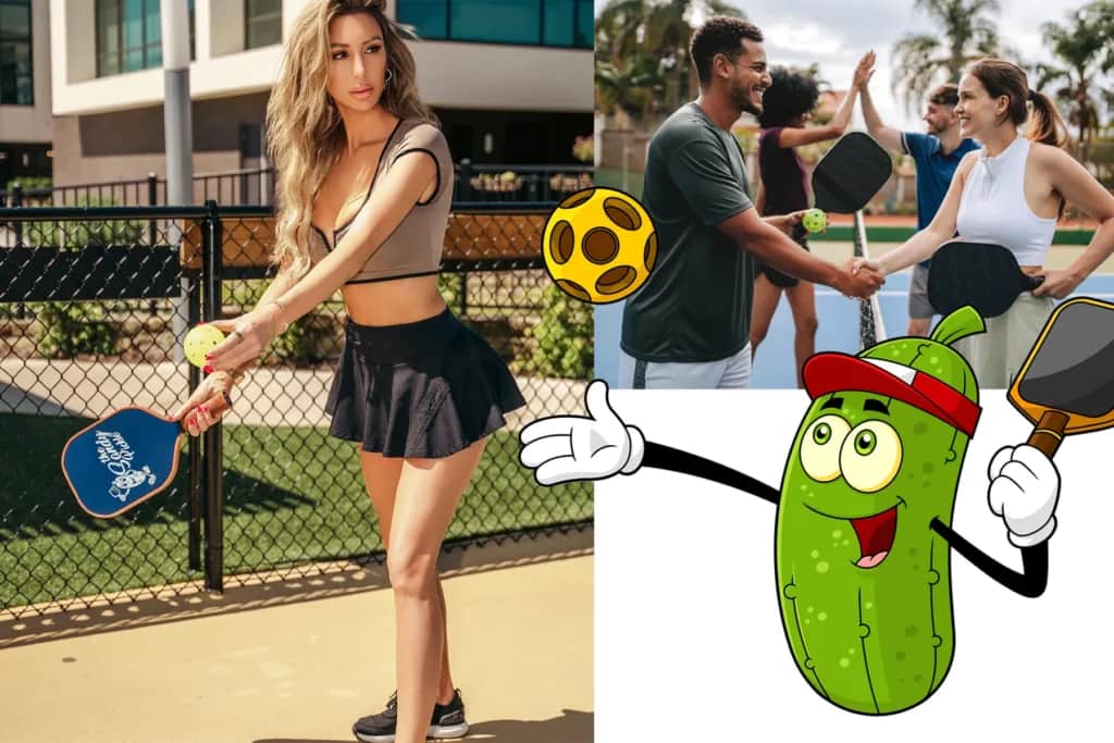 Jamie Villamor playing pickleball