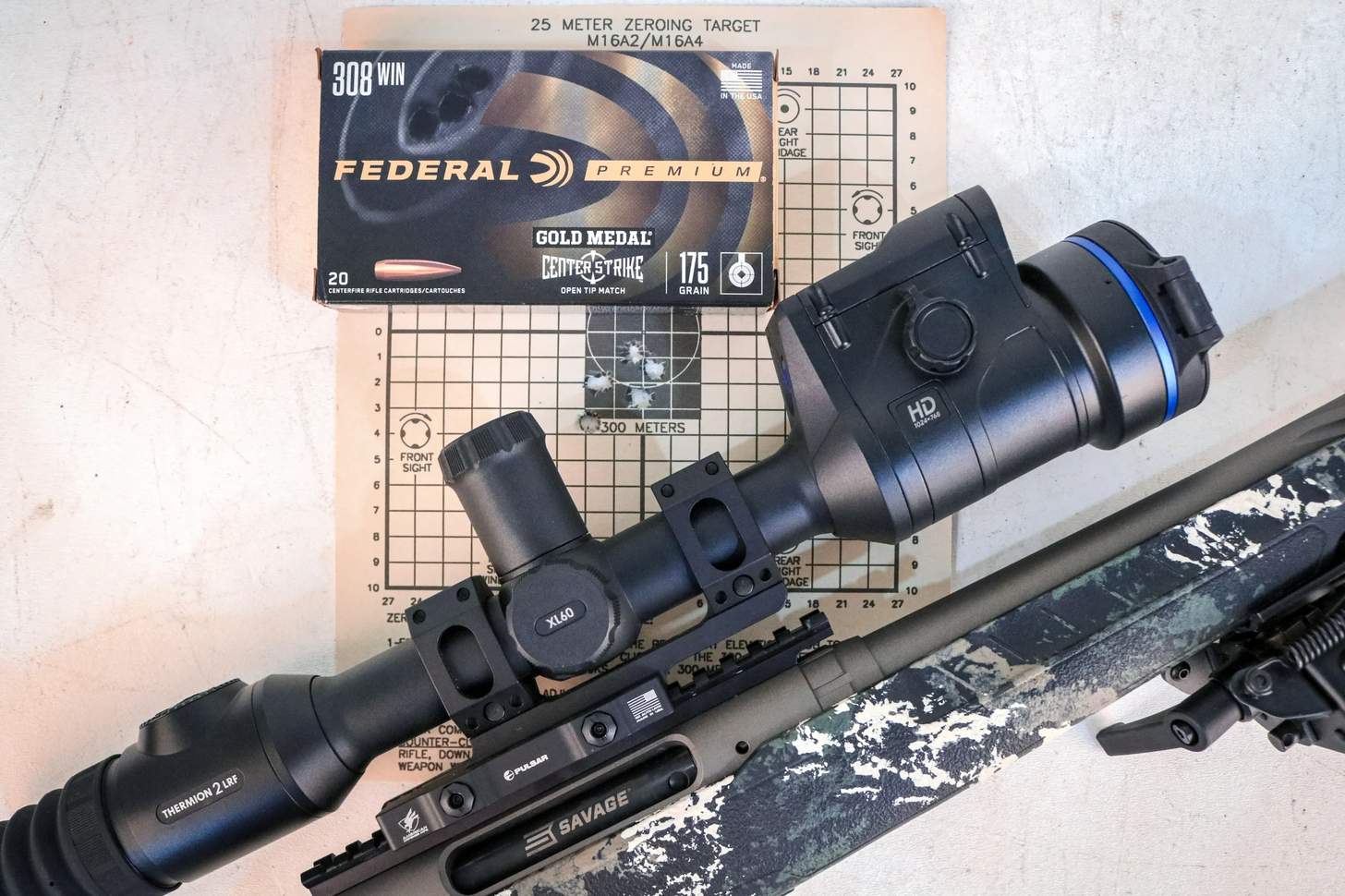 target results with Federal Premium gold medal center strike .308 win ammo