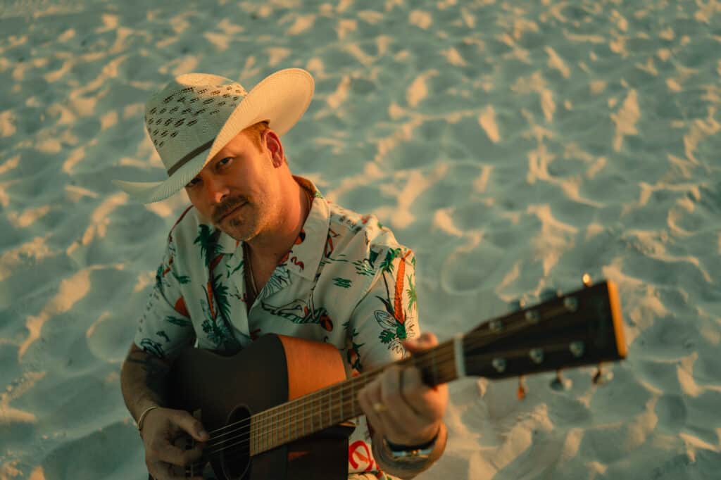 Brian Kelley playing guitar