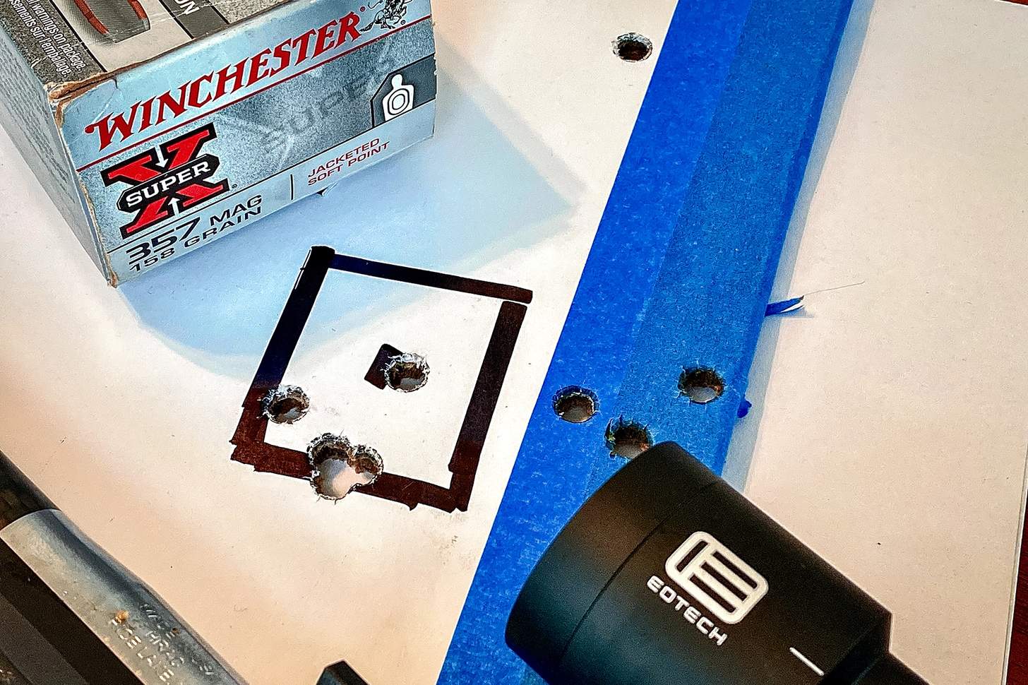 target results with wichest .357 mag white box