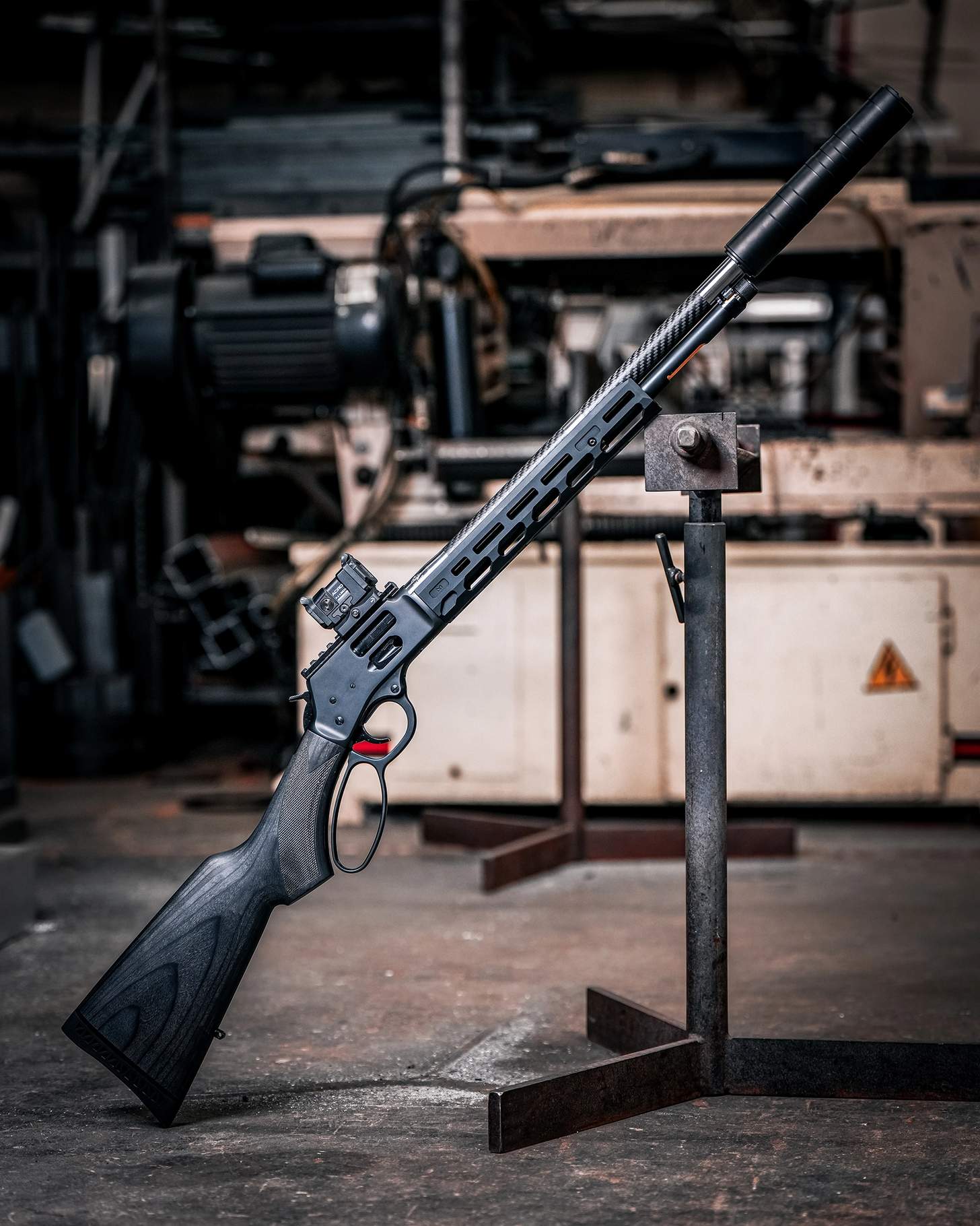 Henry SPD HUSH with suppressor and red dot