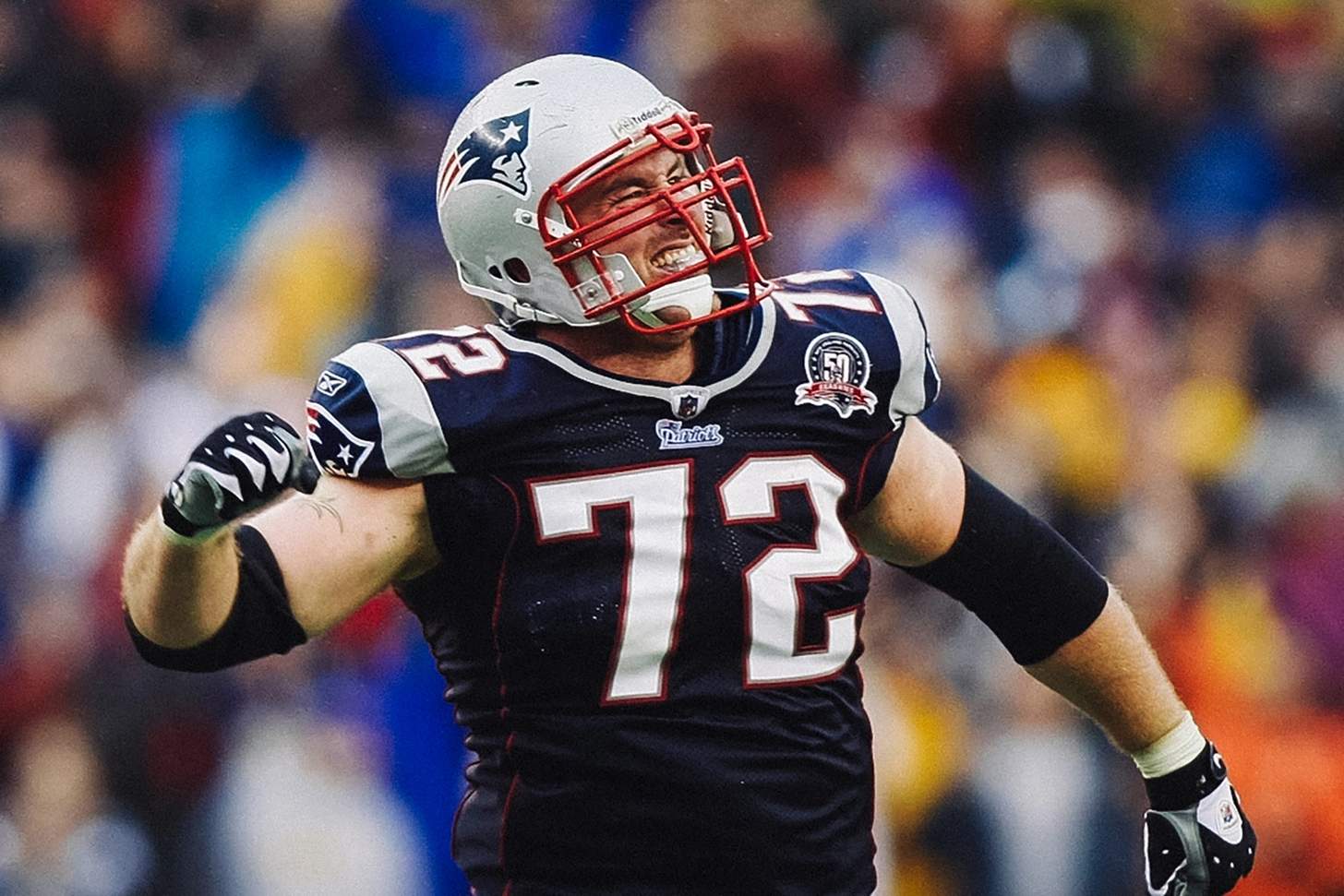Matt Light in his NFL days playing for the Patriots