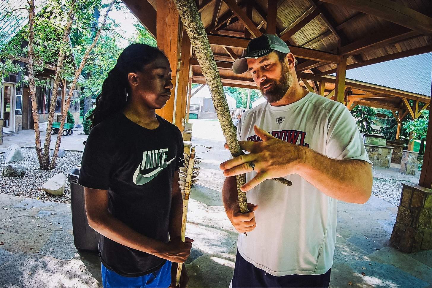 Matt light offering instruction at a Light Foundation camp