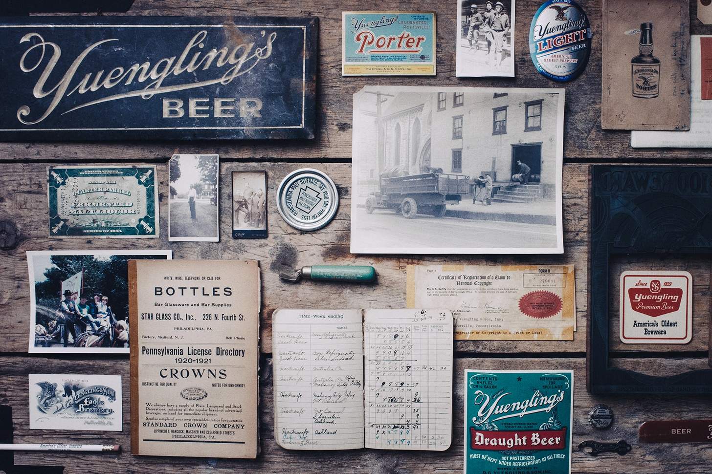 Yuengling lager vintage memoribilia