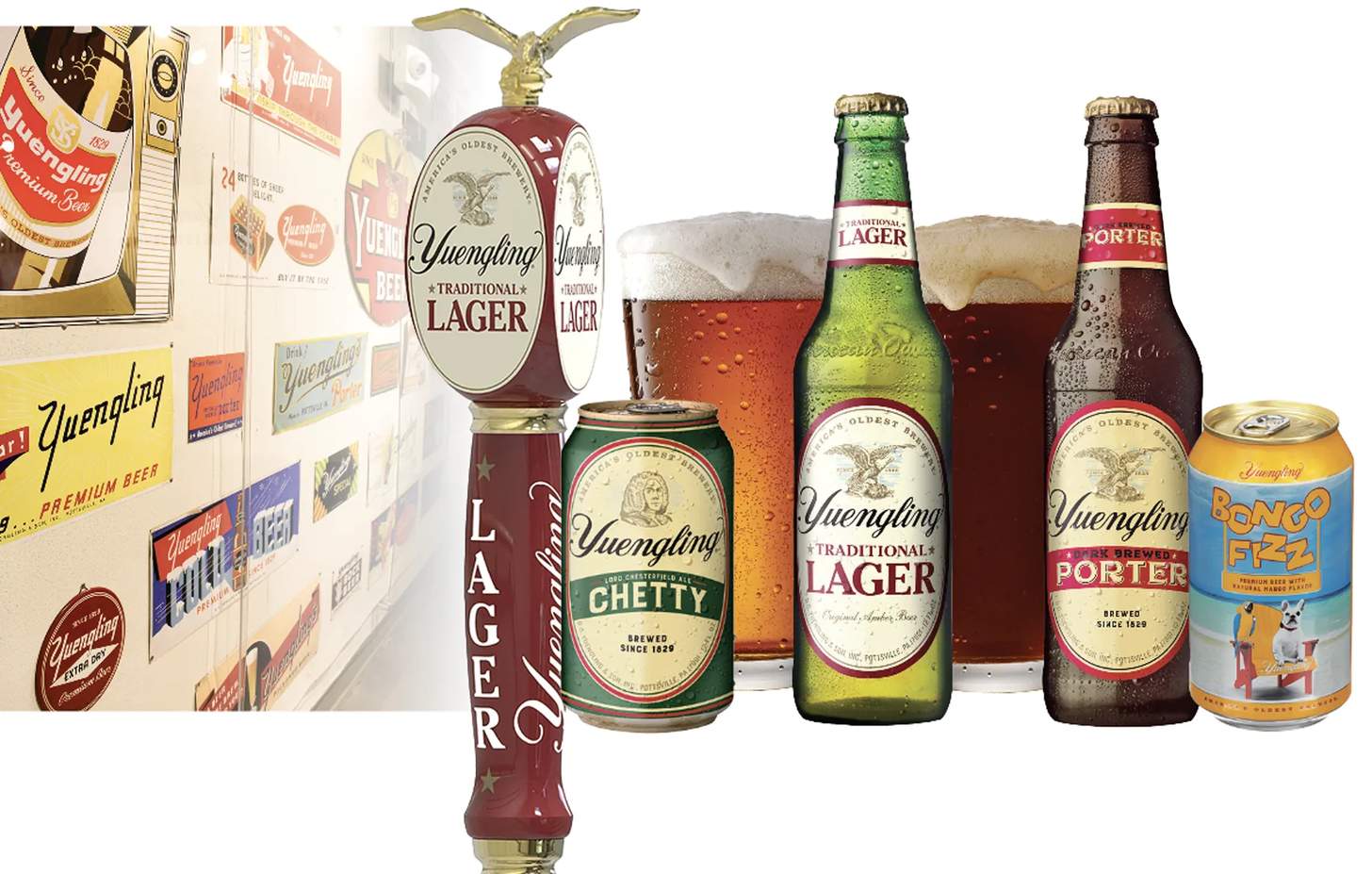 various Yuengling products