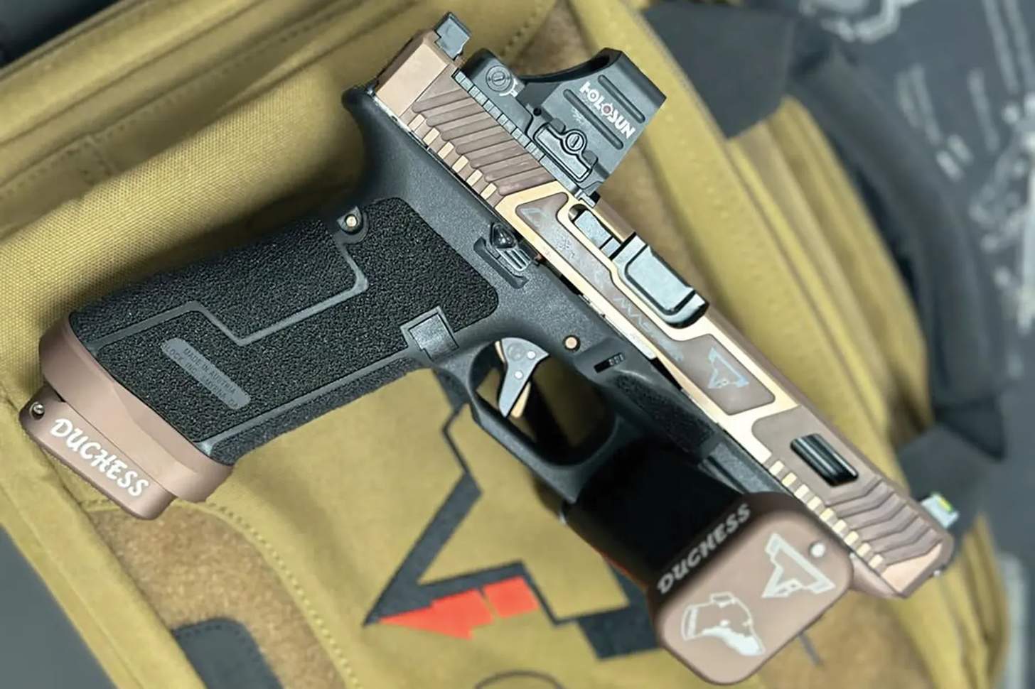 Emily Compagno's custom Taran Tactical Glock