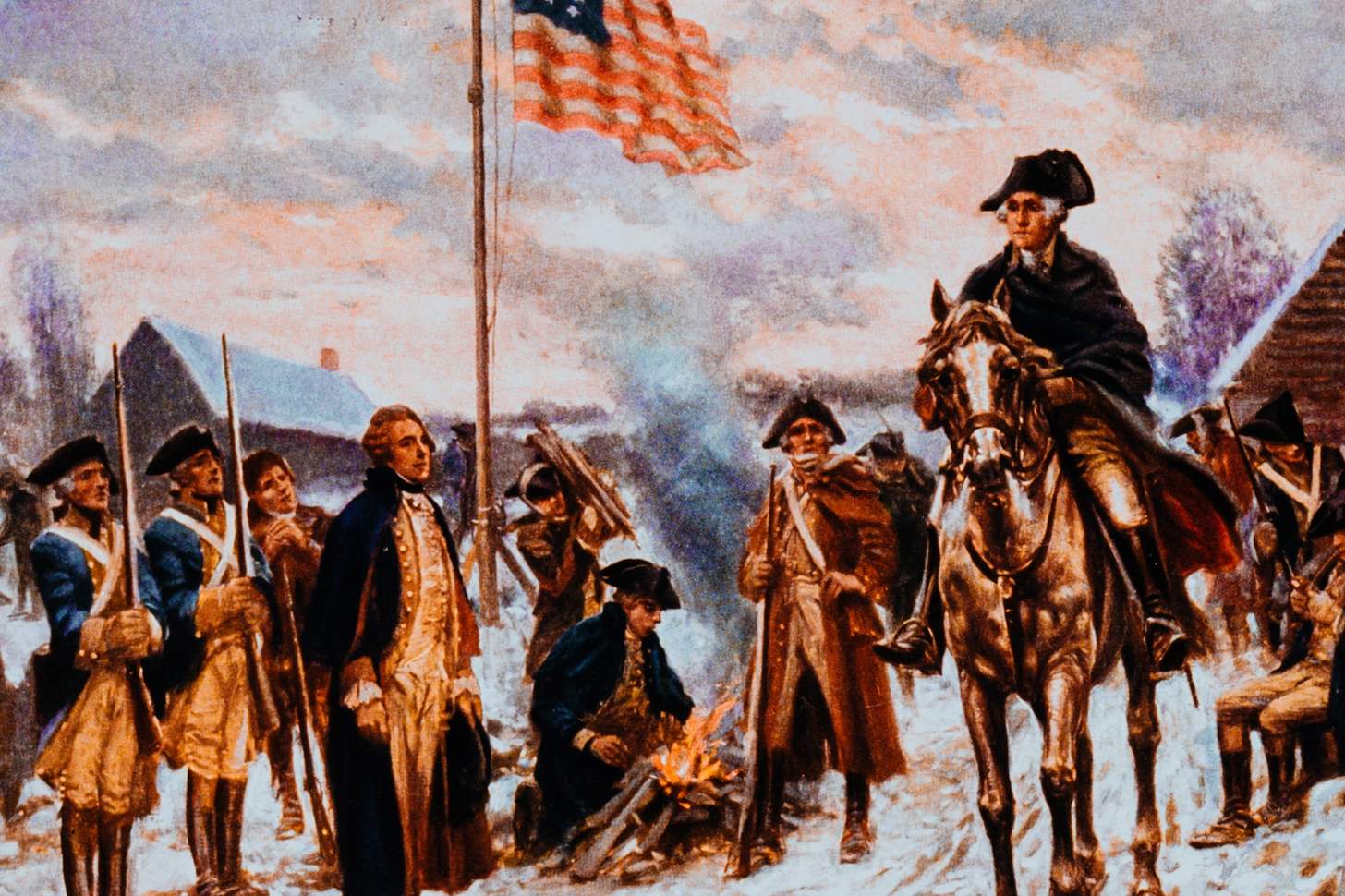 washington at valley forge Soldiers of the American Revolution