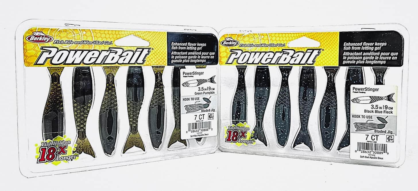 berkley powerbait powerstinger lures in packaging