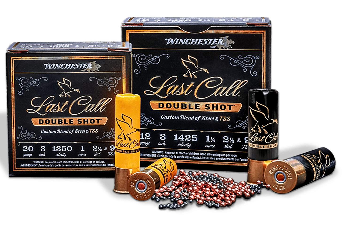 Winchester Last Call Double Shot waterfowl hunting shotshells in 12 and 20 gauge