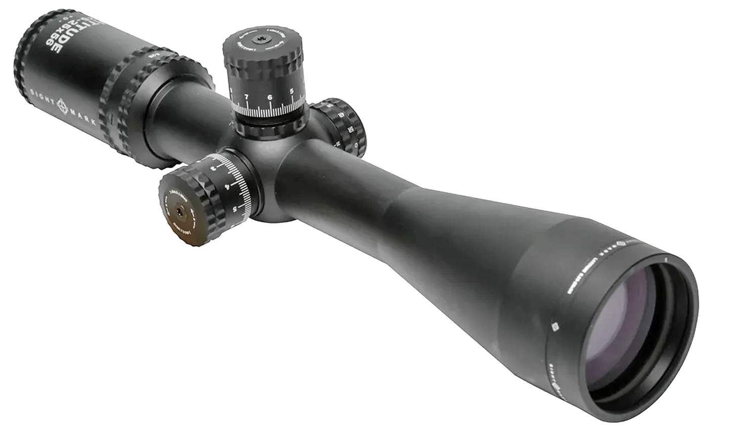 Sightmark Latitude rifle scope on white