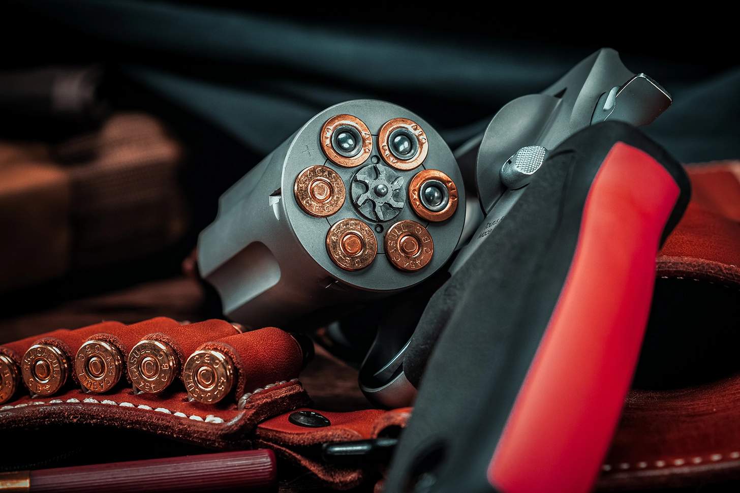 Taurus Raging Judge revolver with the cylinder open