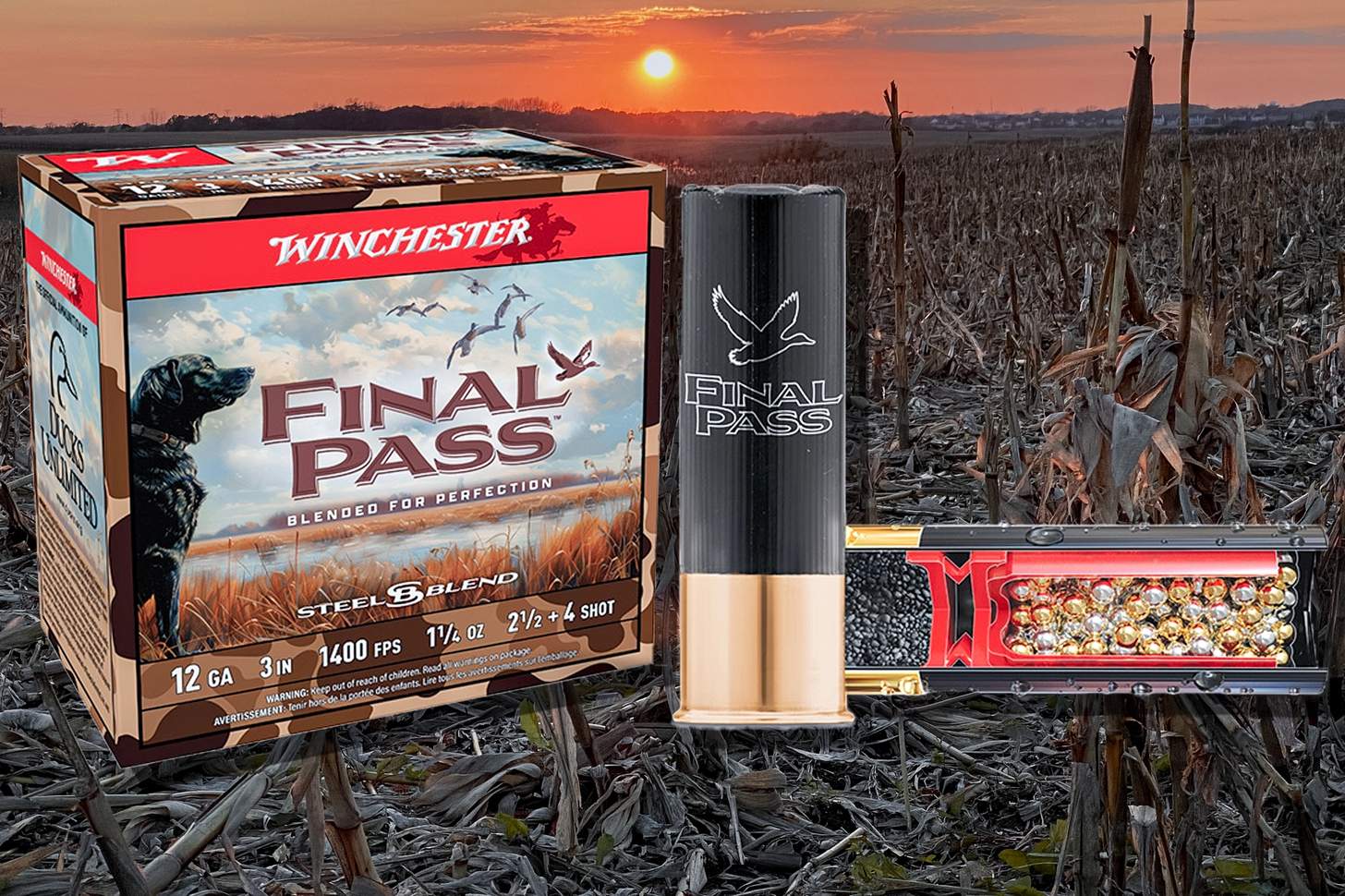 Winchester Final Pass shotshells and box
