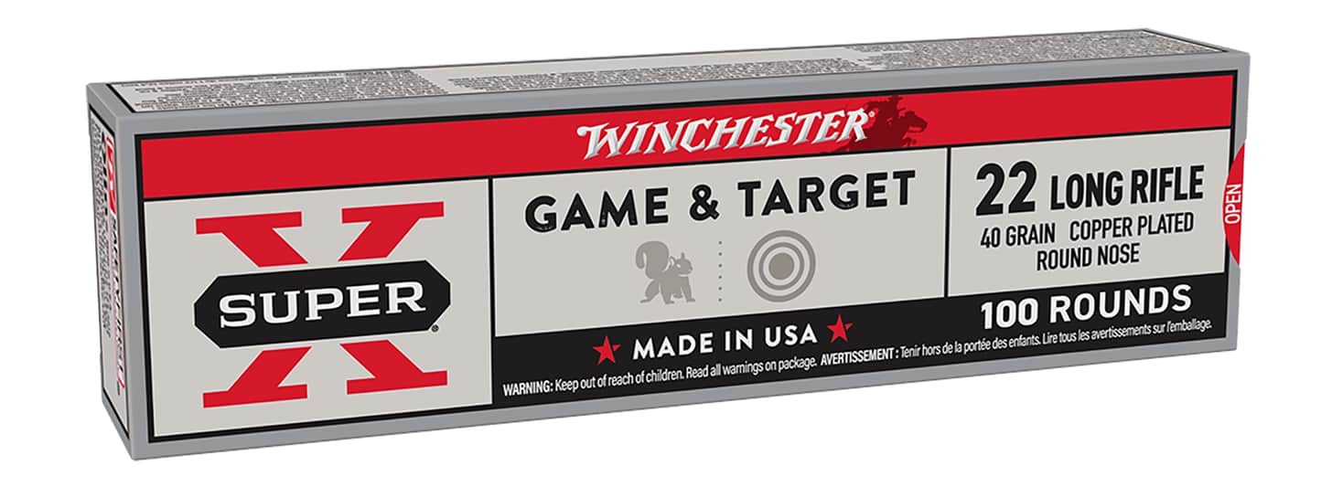 Winchester Super X Game and Target .22 LR ammo box