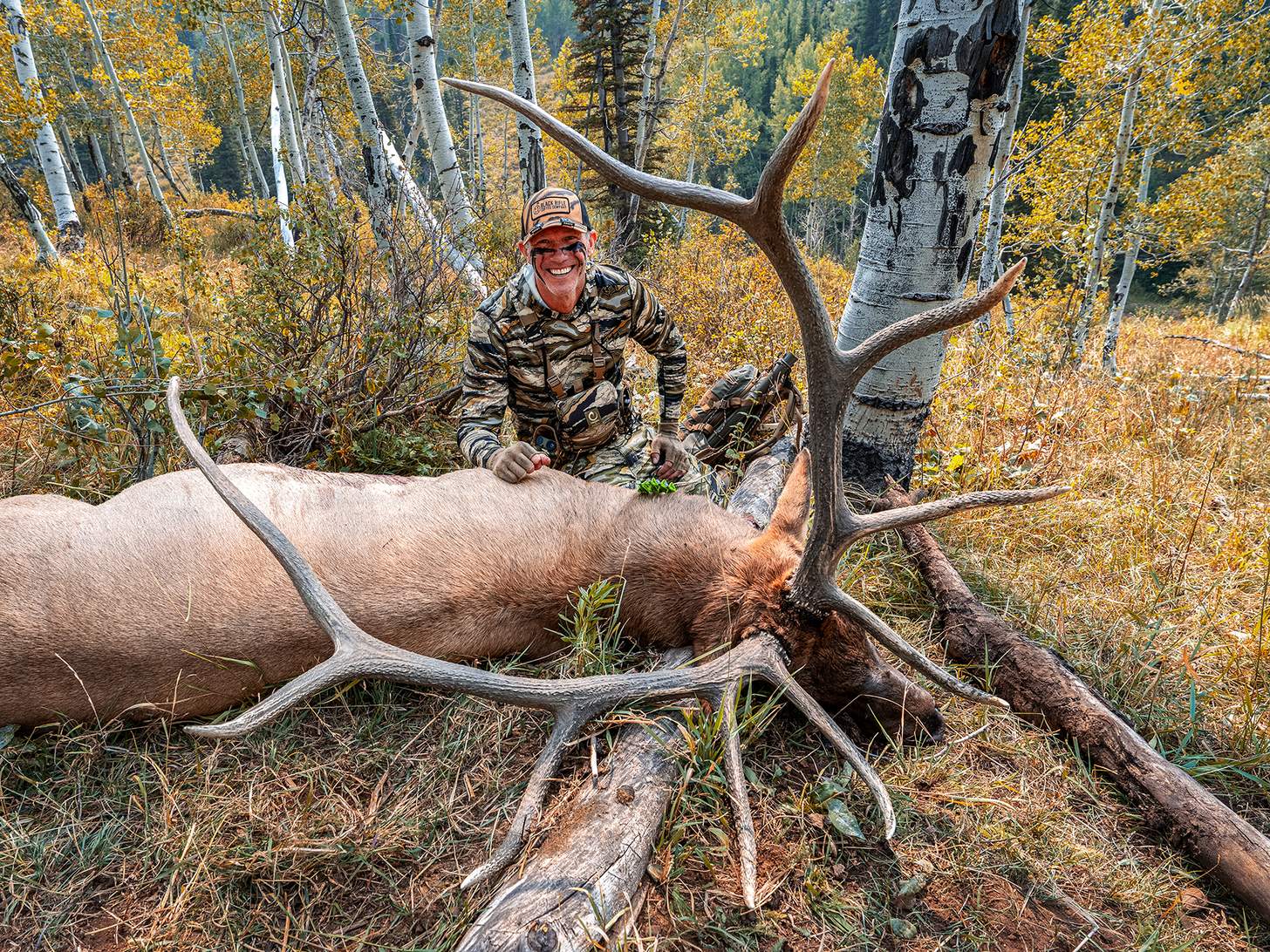 John Dudley with a nice bull elk