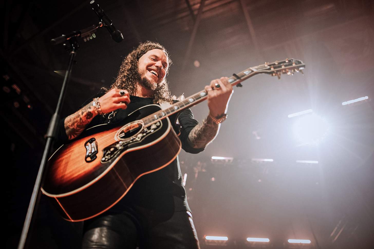 Brandon Lake playing guitar on stage
