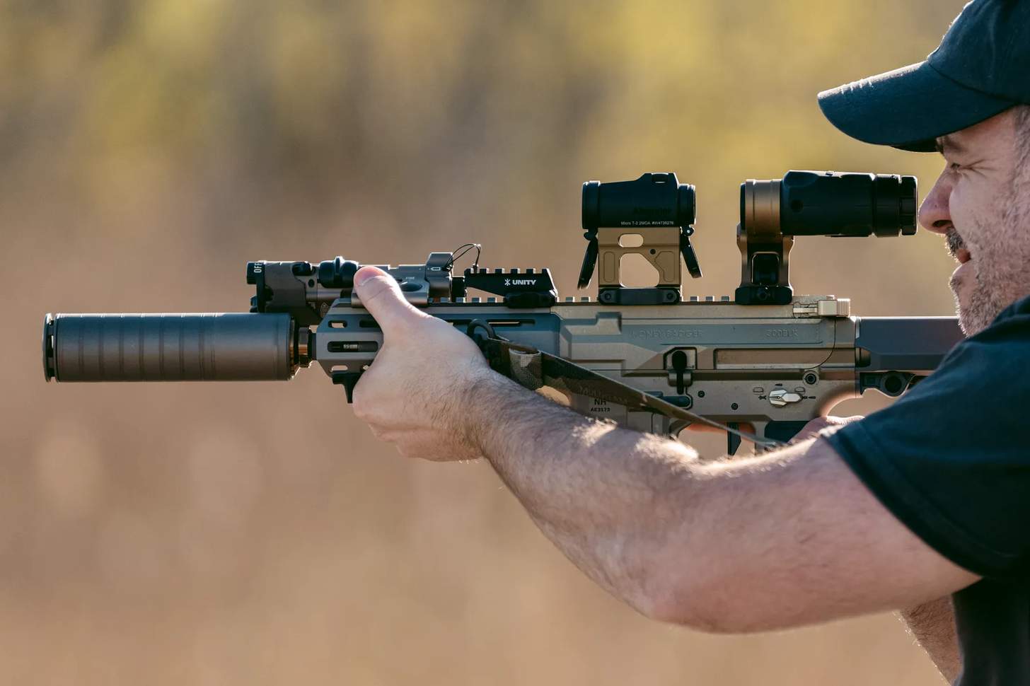 silencerco scythe on a rifle