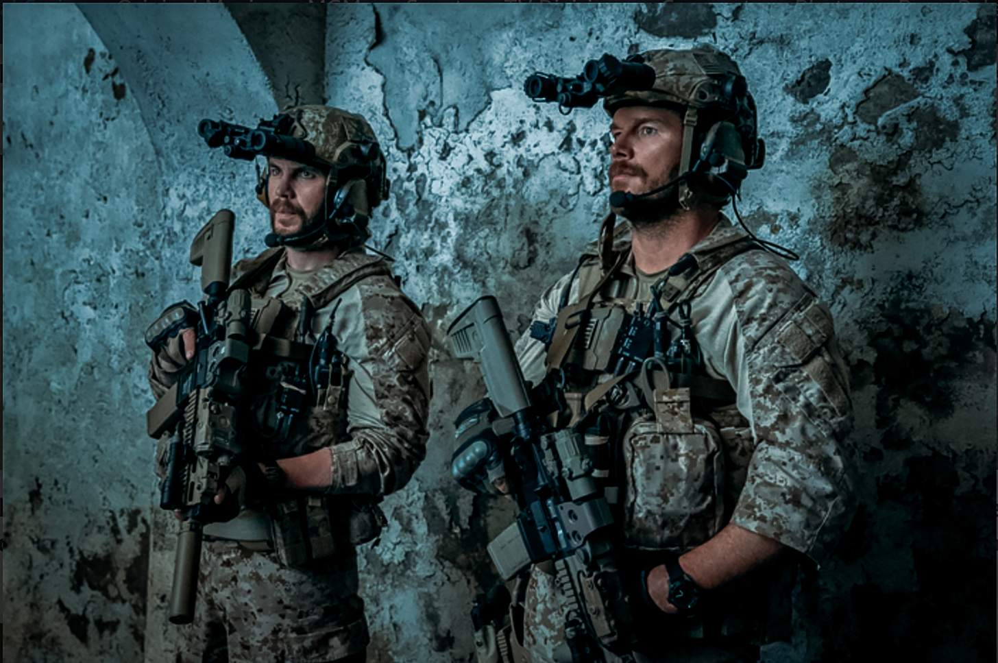 Taylor Kitsch and Chris Pratt in The Terminal List: Dark Wolf