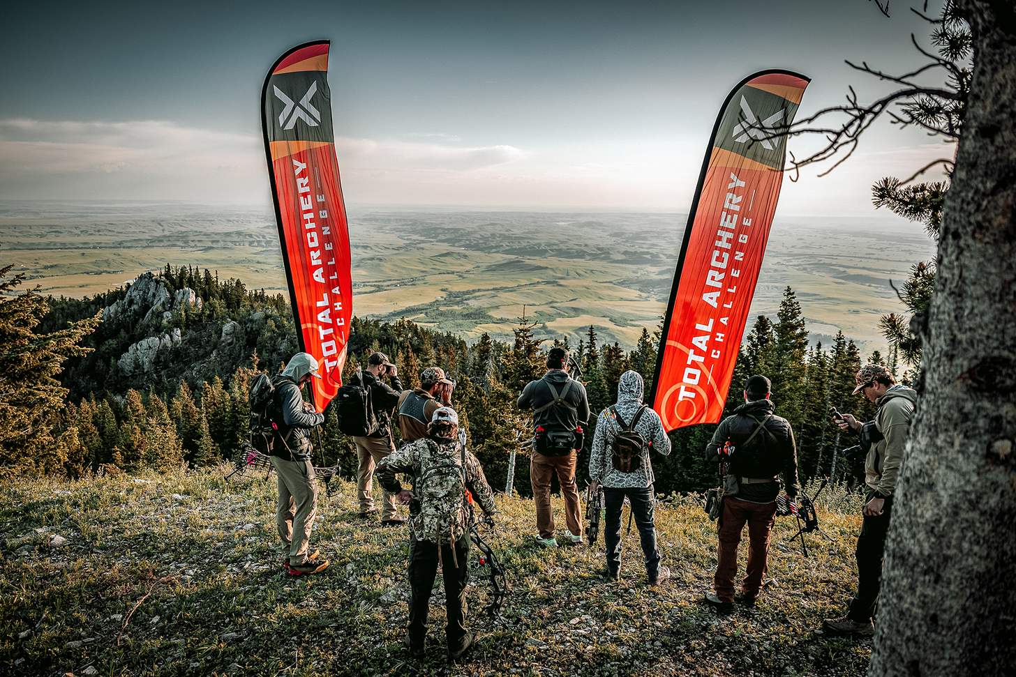 archers posted up at the start of a TAC event