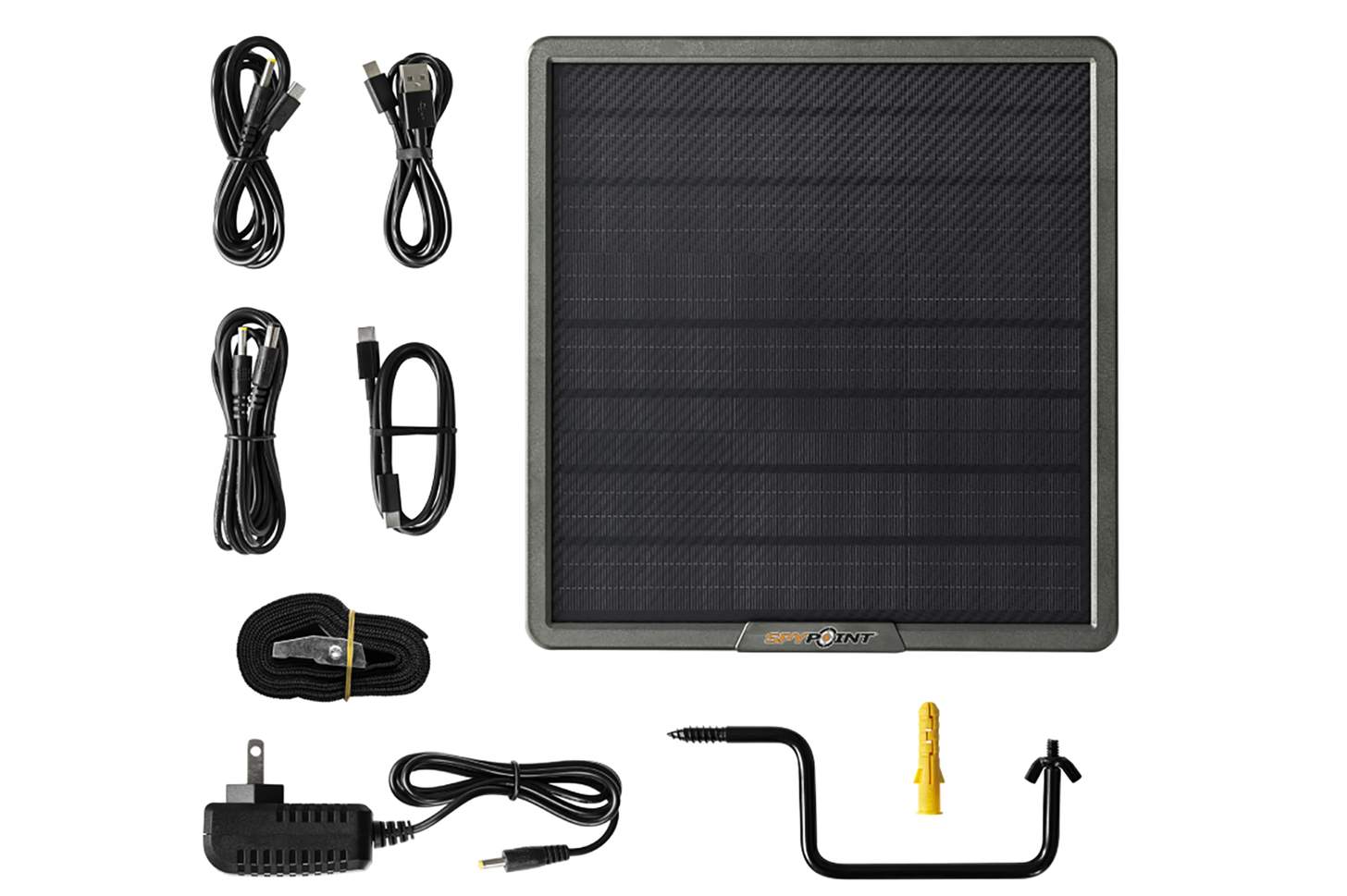 The Spypoint SPLB-10 5W Solar Panel with integrated lithium battery